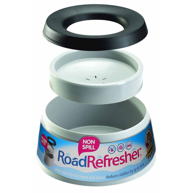 Road Refresher Läikkymätön lemmikin vesikulho pieni harmaa SGRR