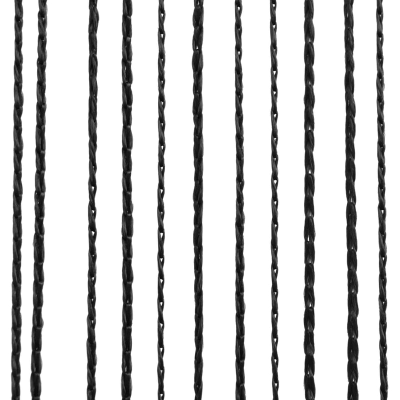 String-verhot 2 kpl 100x250 cm Musta
