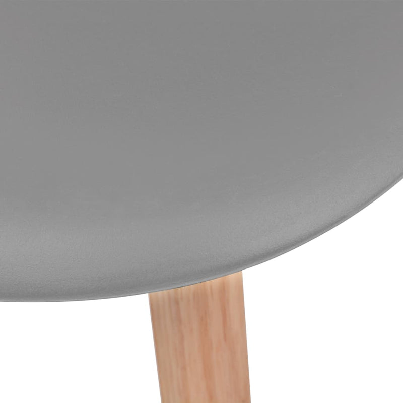 Ruokapöydän tuolit 6 kpl harmaa muovi