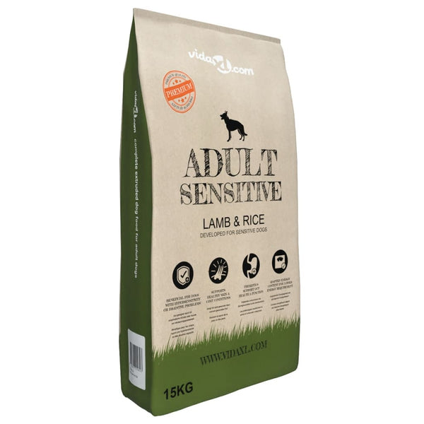 Premium koiran kuivaruoka Adult Sensitive Lamb & Rice 15 kg