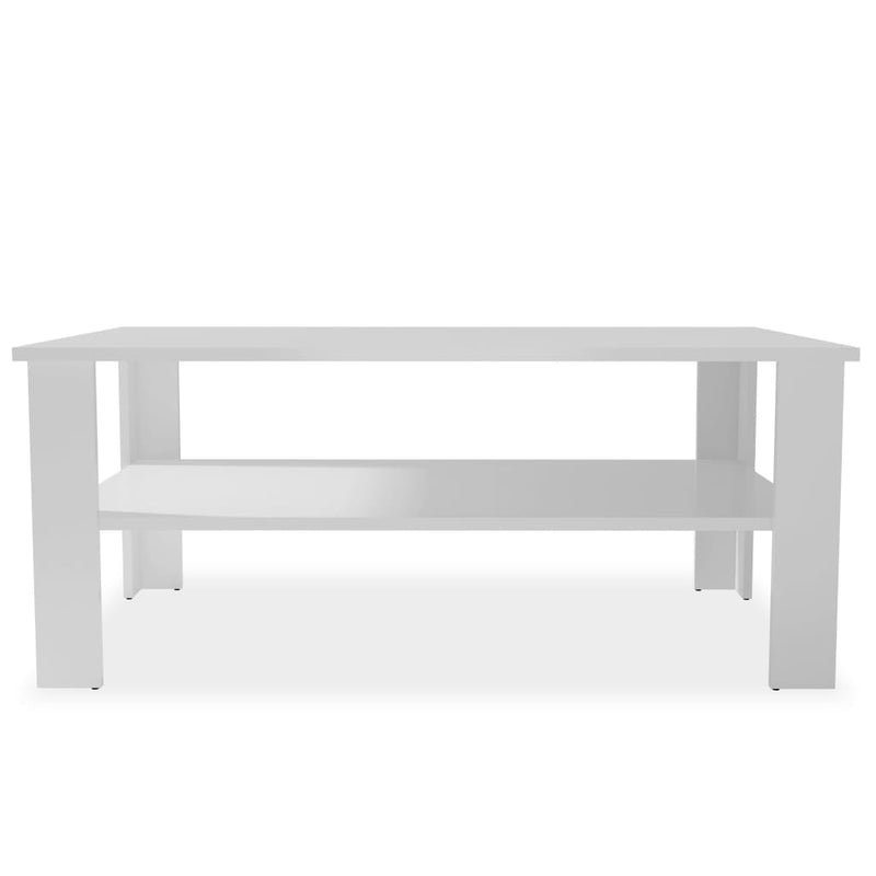 Sohvapöytä lastulevy 100x59x42 cm valkoinen Kahvipöydät