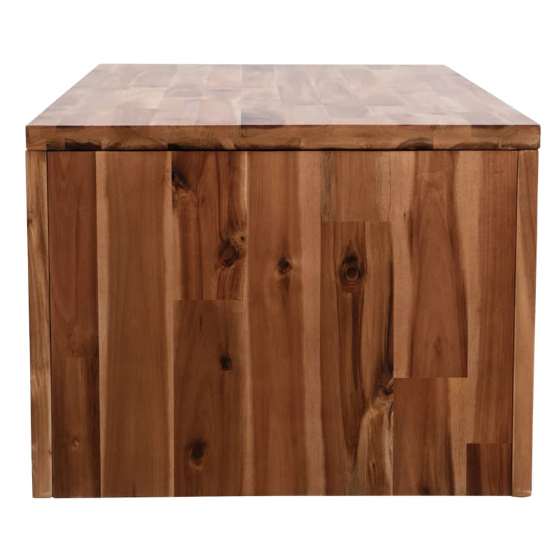 Sohvapöytä kiinteä akaasiapuu 90x50x37,5 cm Kahvipöydät
