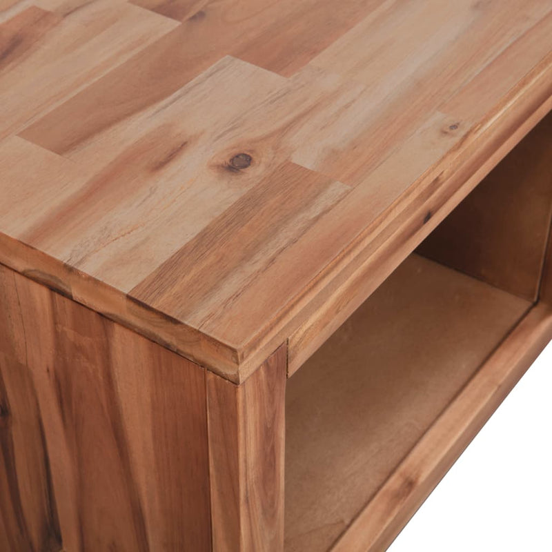 Sohvapöytä kiinteä akaasiapuu 90x50x37,5 cm Kahvipöydät