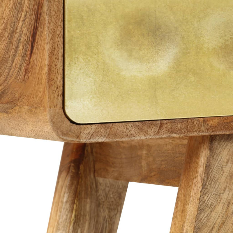 Sivupöytä mangopuu 90x30x77 cm Tarjoilupöydät & senkit