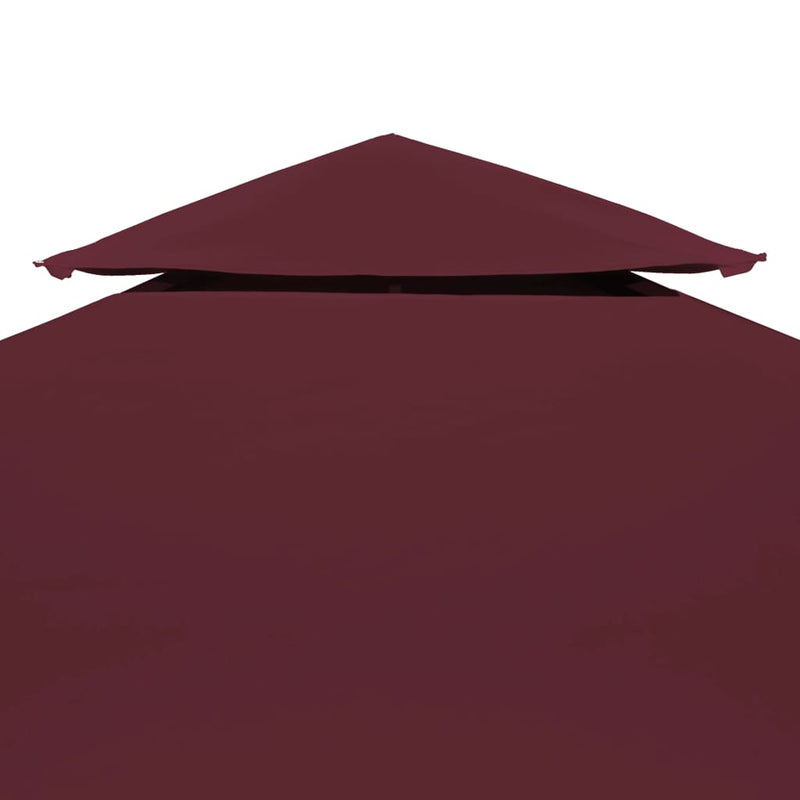 Huvimajan katto 2 kerrosta 310 g/m² 4x3 m viininpunainen - KIWAHome.com