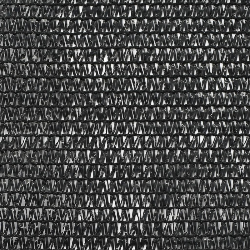 Tenniskentän suojaverkko HDPE 2x25 m musta