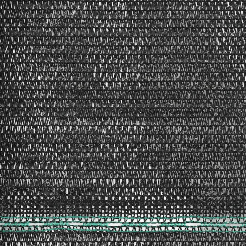 Tenniskentän suojaverkko HDPE 2x25 m musta
