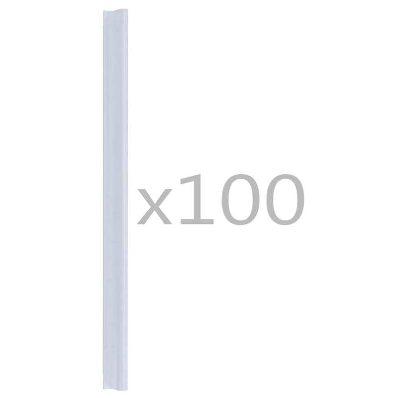 100 kpl aidan kiinnikkeet PVC läpinäkyvä - KIWAHome.com