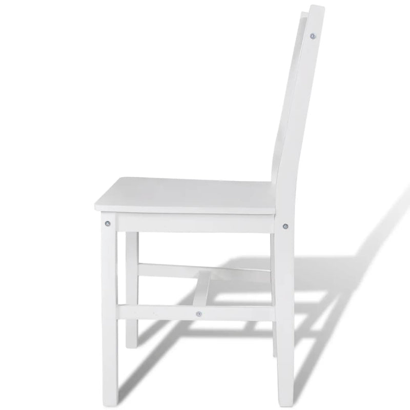 Ruokapöydän tuolit 2 kpl valkoinen mänty