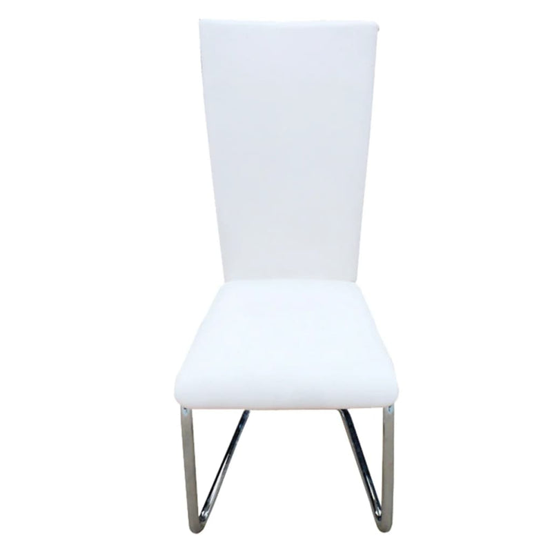 Cantilever Ruokapöydän tuolit 2 kpl valkoinen keinonahka