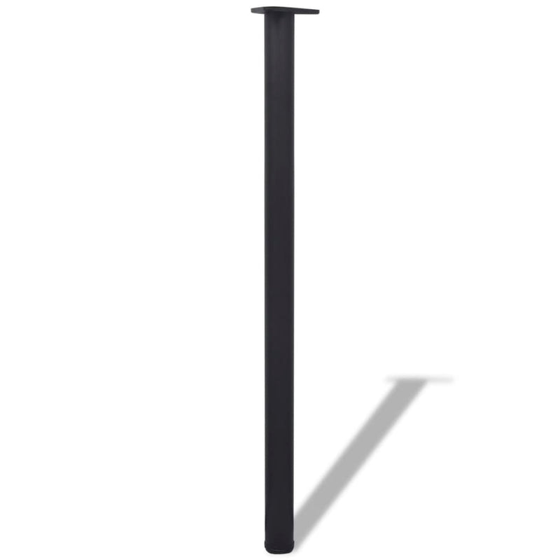 242150 4 Height Adjustable Table Legs Black 1100 mm - KIWAHome.com