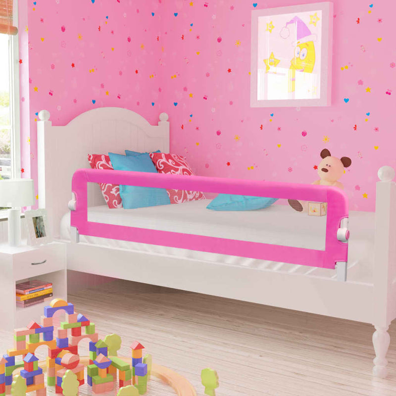 Turvalaita lapsen sänkyyn 150 x 42 cm pinkki - KIWAHome.com