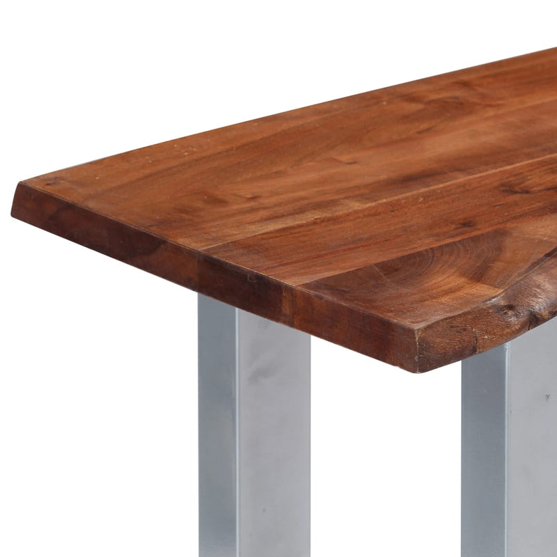 Konsolipöytä 115x35x76 cm akaasiapuu ja rauta Apupöydät