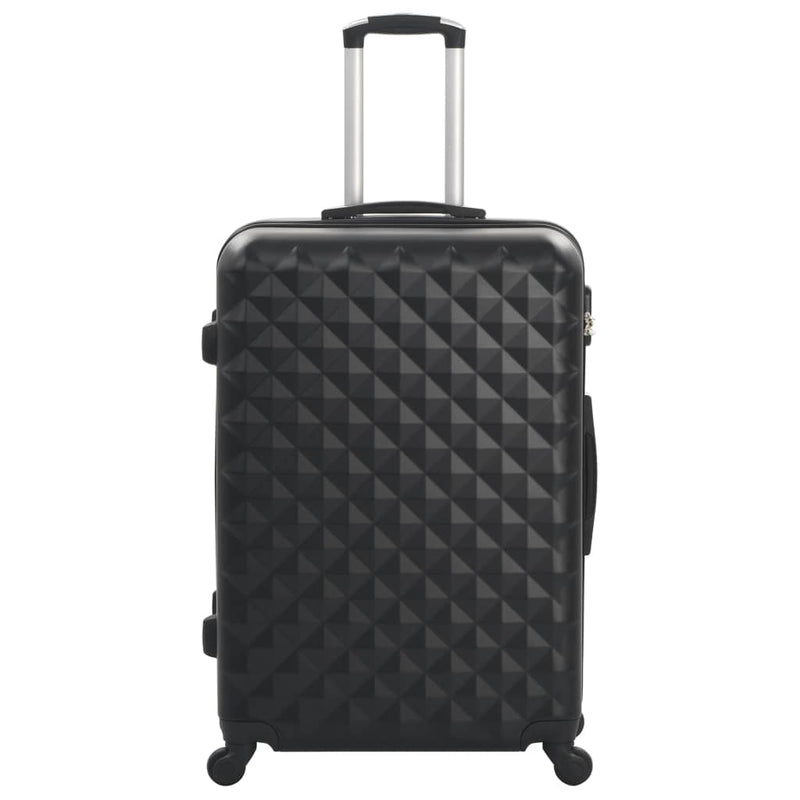 Kovapintainen matkalaukkusetti 3 kpl musta ABS
