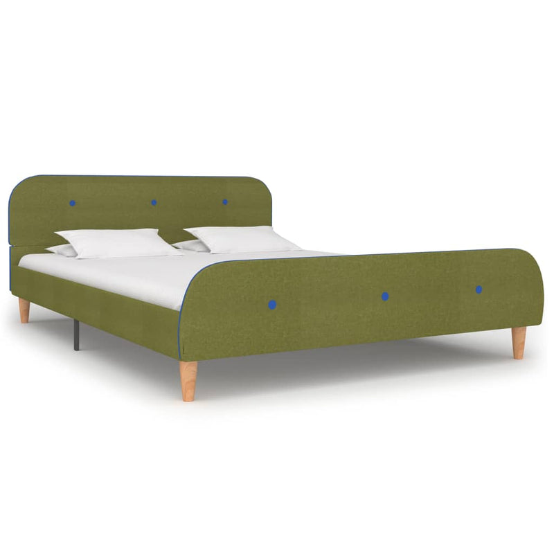 Sängynrunko vihreä kangas 135x190 cm Sängyt & sängynrungot