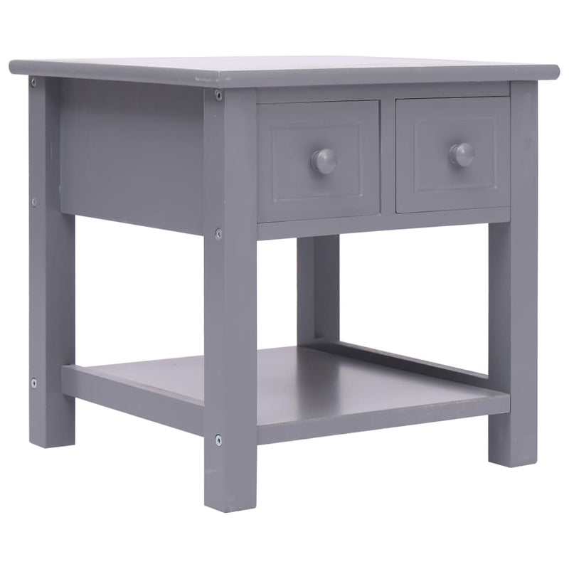 Sivupöytä harmaa 40x40x40 cm keisaripuu Apupöydät