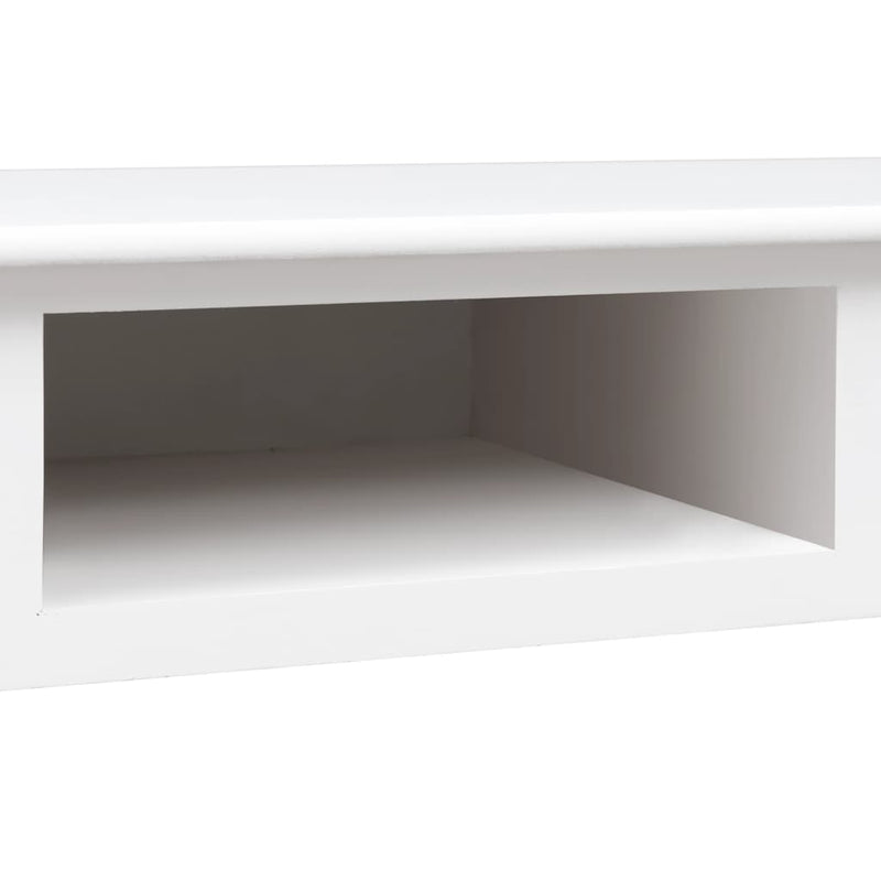 Kirjoituspöytä valkoinen 110x45x76 cm puinen Kirjoituspöydät