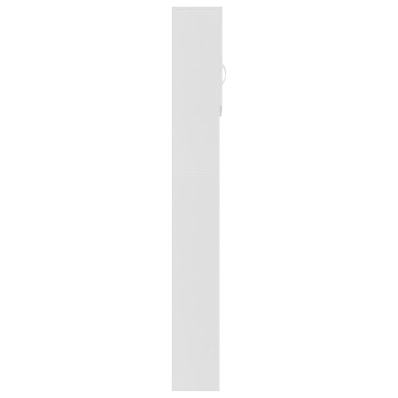 Pesukonekaappi valkoinen 64x25,5x190 cm lastulevy