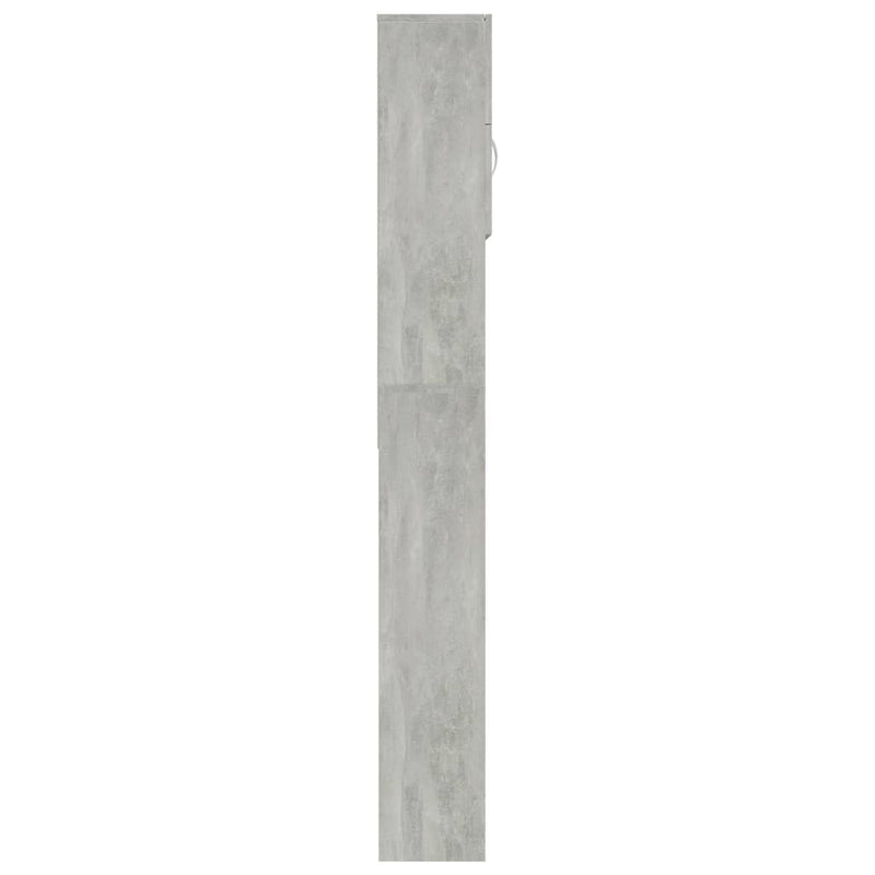 Pesukonekaappi betonin harmaa 64x25,5x190 cm lastulevy