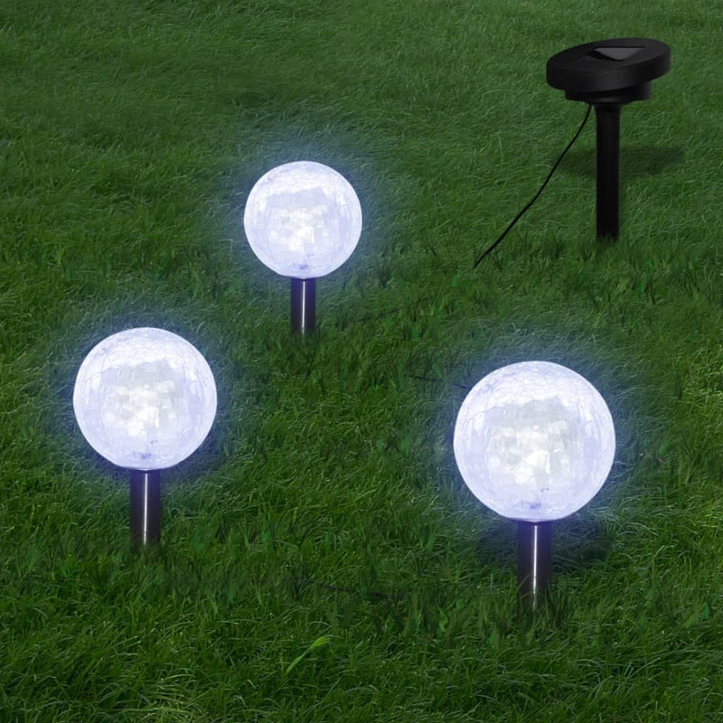 Puutarhavalot 6 LEDiä maapiikit ja aurinkopaneeli Ulkovalaisimet