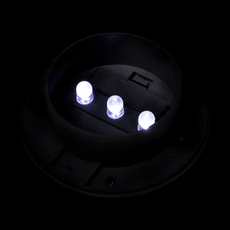 Ulkoaurinkokennovalaisin aitaan 12 kpl LED musta