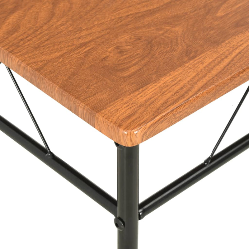Ruokapöydän tuolit 6 kpl ruskea MDF