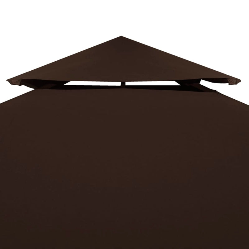 Huvimajan katto 2 kerrosta 310 g / m² 4x3 m ruskea - KIWAHome.com
