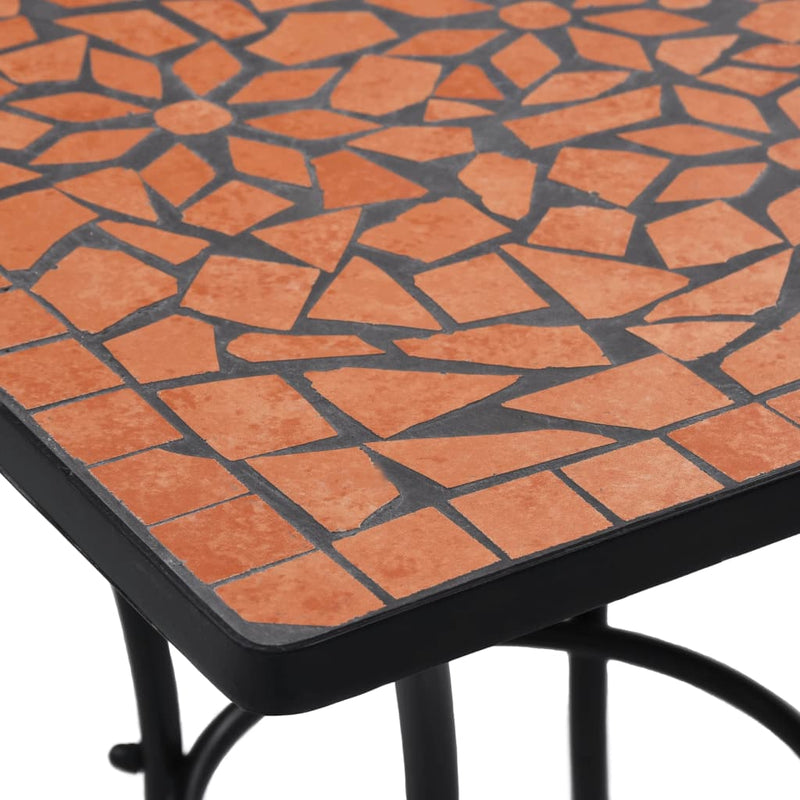 Mosaiikkibistropöytä terrakotta 60 cm keramiikka