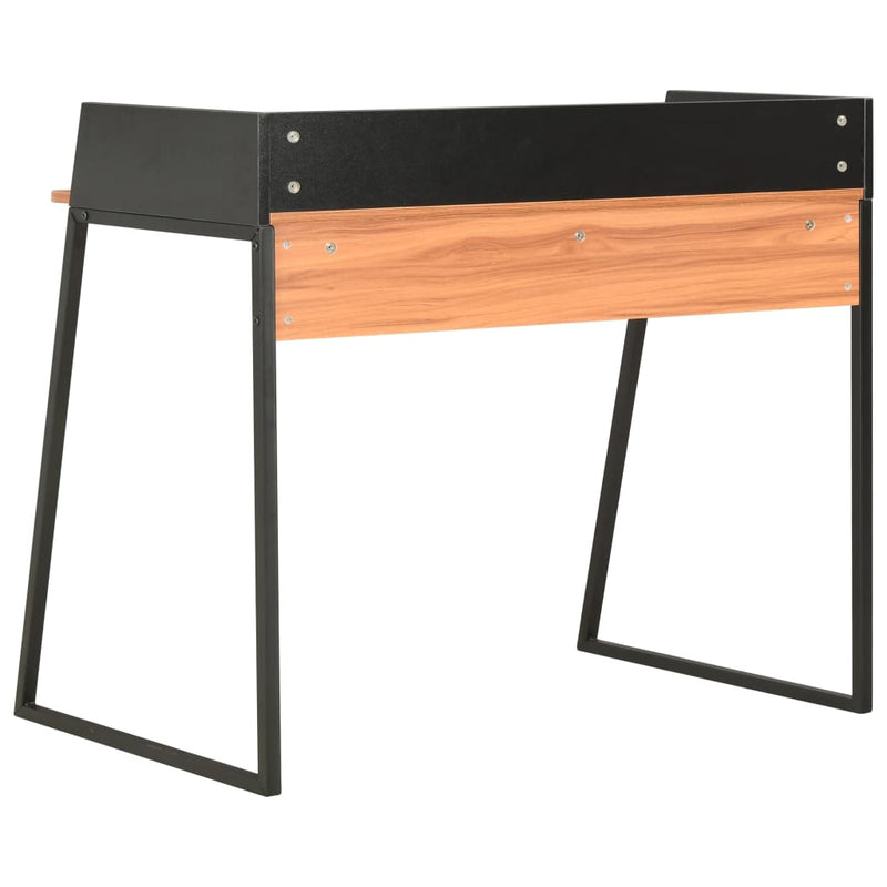 Työpöytä musta ja ruskea 90x60x88 cm Kirjoituspöydät