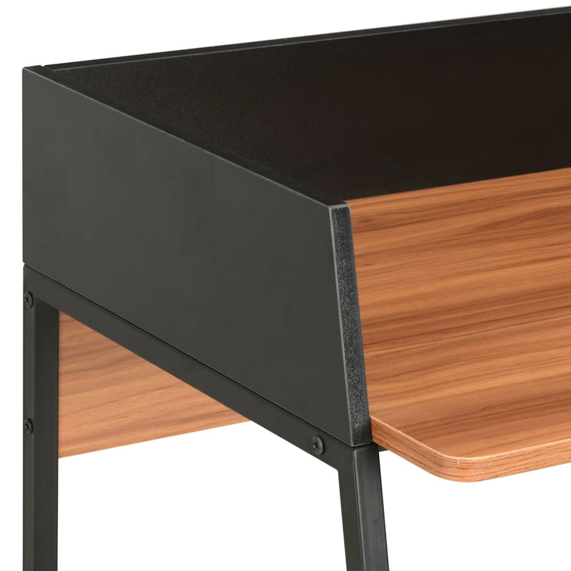 Työpöytä musta ja ruskea 90x60x88 cm Kirjoituspöydät
