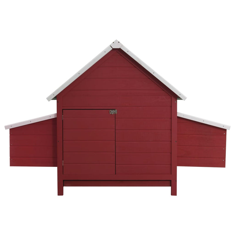 Kanahäkki punainen 157x97x110 cm puu - KIWA home