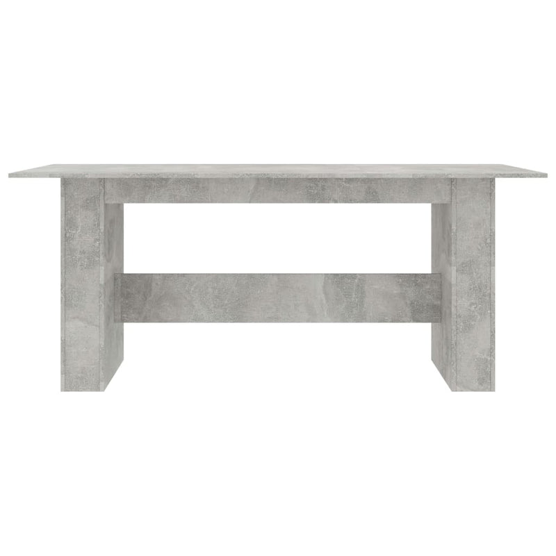 Ruokapöytä betoninharmaa 180x90x76 cm lastulevy