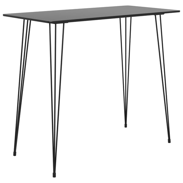 Baaripöytä musta 120x60x105 cm