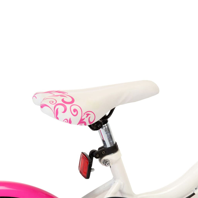 Lasten pyörä 20" pinkki ja valkoinen