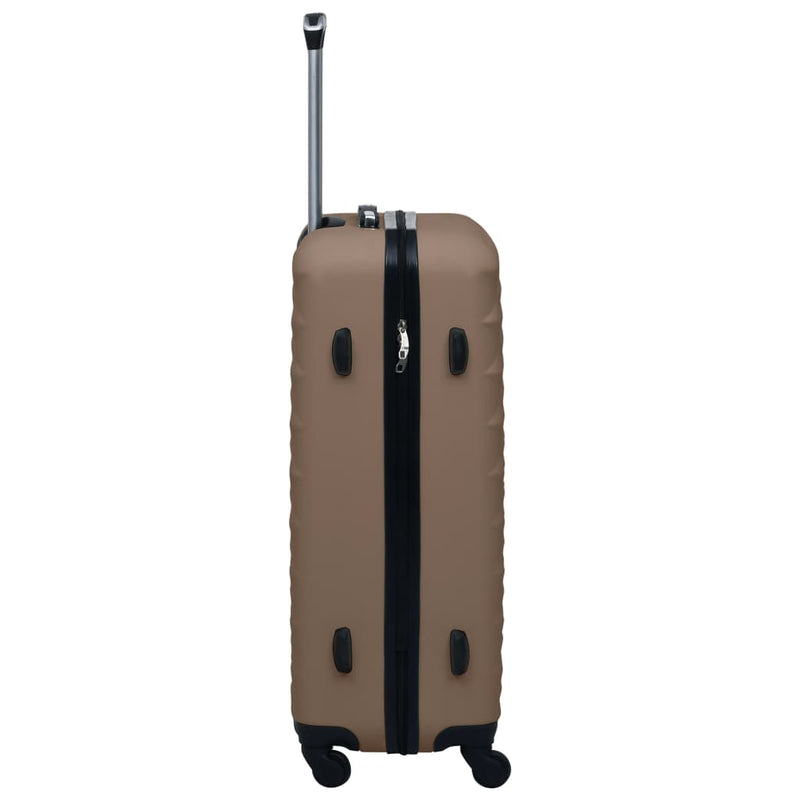 Kovapintainen matkalaukkusetti 2 kpl ruskea ABS