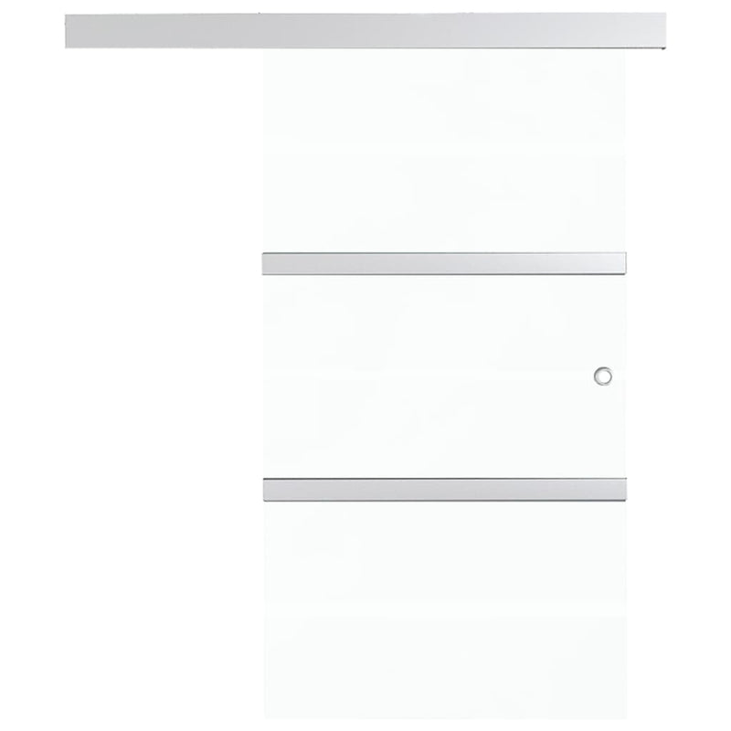 Liukuovi soft-stopeilla ESG-lasi 102,5x205 cm hopea
