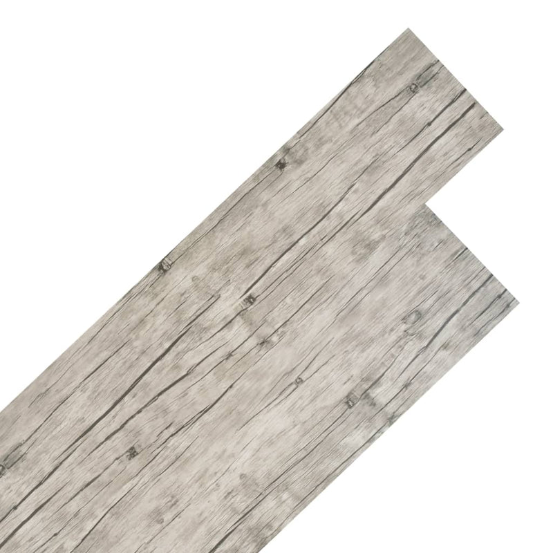 PVC-lattialankut 4,46 m² 3 mm vaaleanharmaa Lattiat & matot