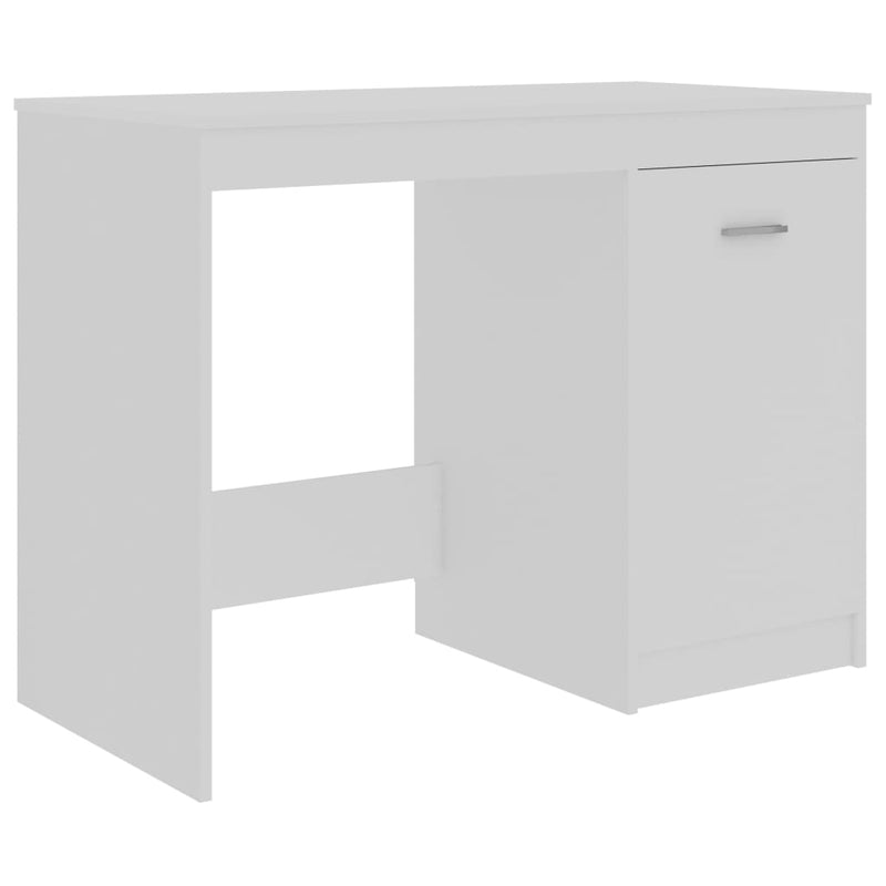 Työpöytä valkoinen 140x50x76 cm lastulevy Kirjoituspöydät