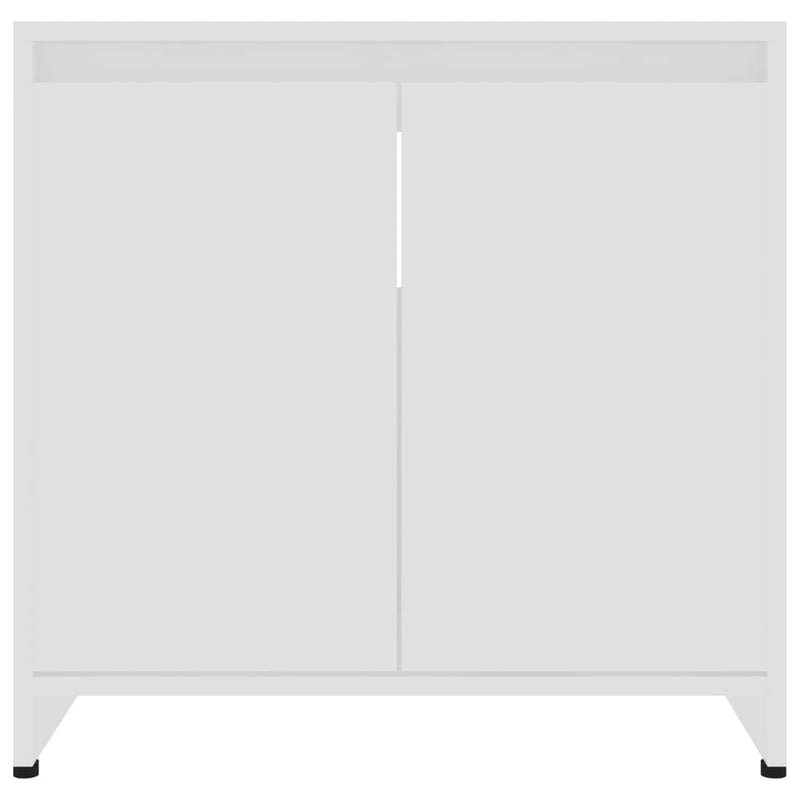 Kylpyhuonekaappi valkoinen 60x33x61 cm lastulevy