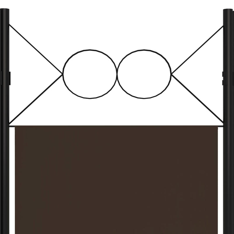 5-paneelinen tilanjakaja ruskea 200x180 cm Tilanjakajat
