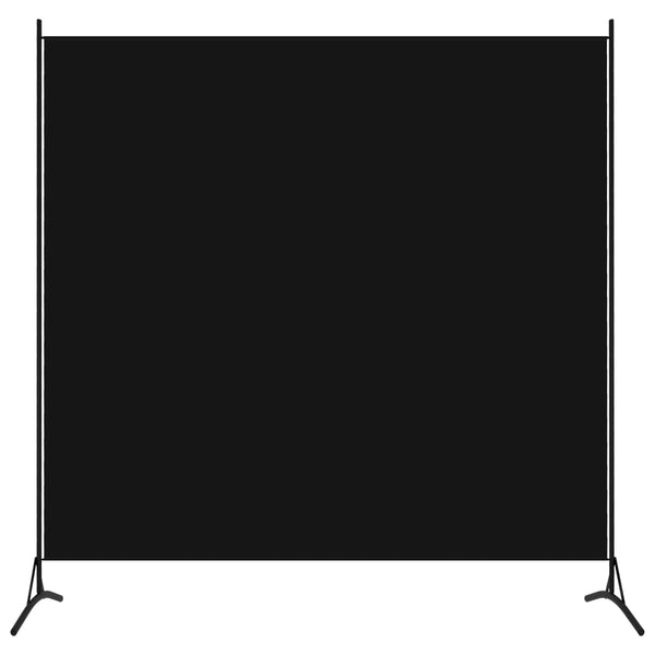1-paneelinen tilanjakaja musta 175x180 cm