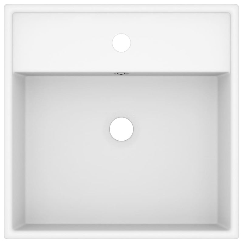 Ylellinen pesuallas ylivuodolla neliö valk. 41x41 cm keraami Kylpyhuoneen pesualtaat