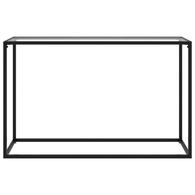 Konsolipöytä läpinäkyvä 120x35x75 cm karkaistu lasi