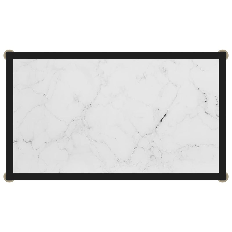 Konsolipöytä valkoinen 60x35x75 cm karkaistu lasi