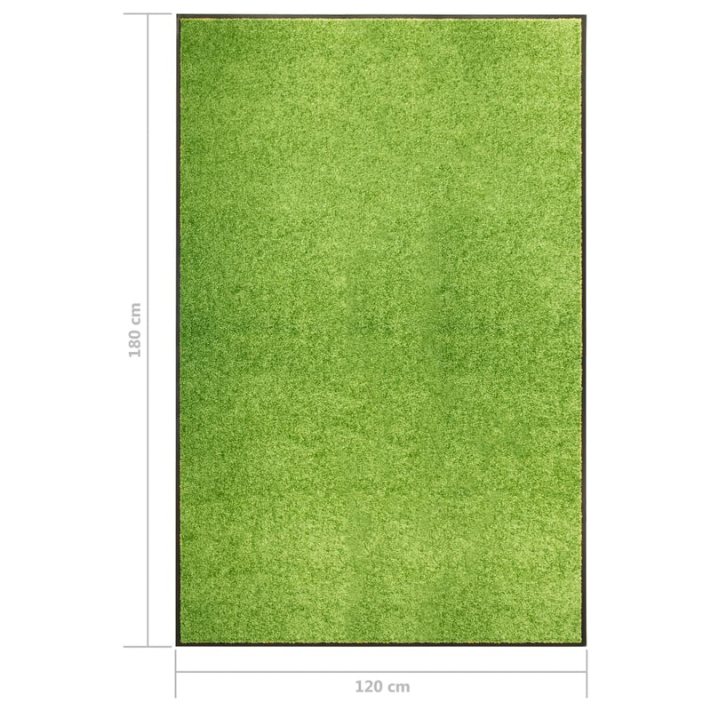 Ovimatto pestävä vihreä 120x180 cm