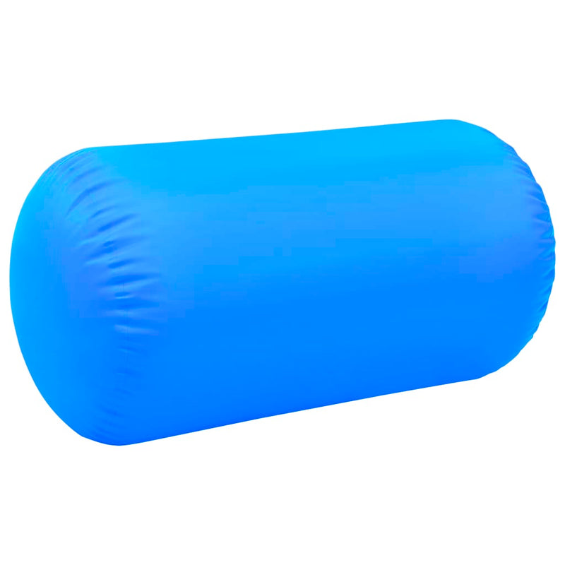 Täytettävä voimistelurulla pumpulla 120x75 cm PVC sininen