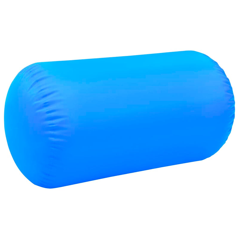 Täytettävä voimistelurulla pumpulla 120x90 cm PVC sininen