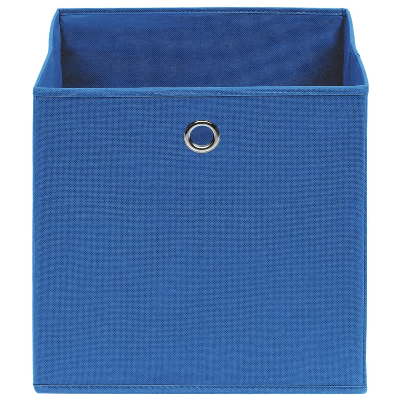 Säilytyslaatikot 10 kpl kuitukangas 28x28x28 cm sininen