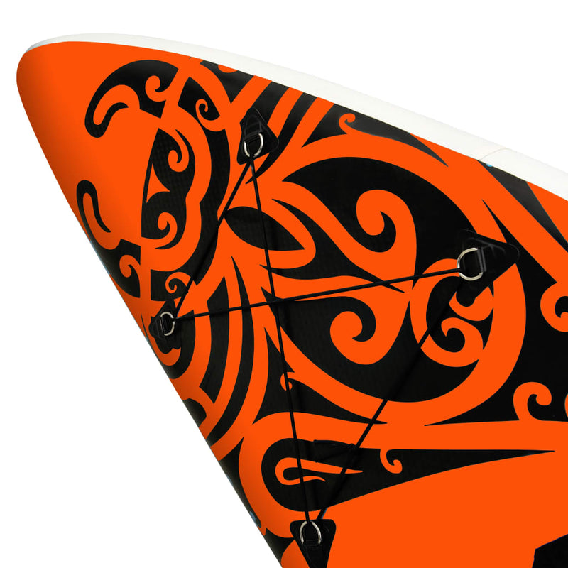 Täytettävä SUP-lautasarja 366x76x15 cm oranssi