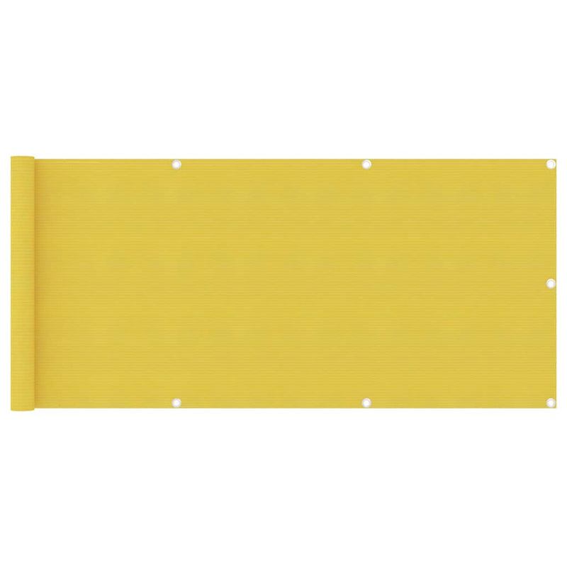 Parvekkeen suoja keltainen 75x400 cm HDPE - KIWA home